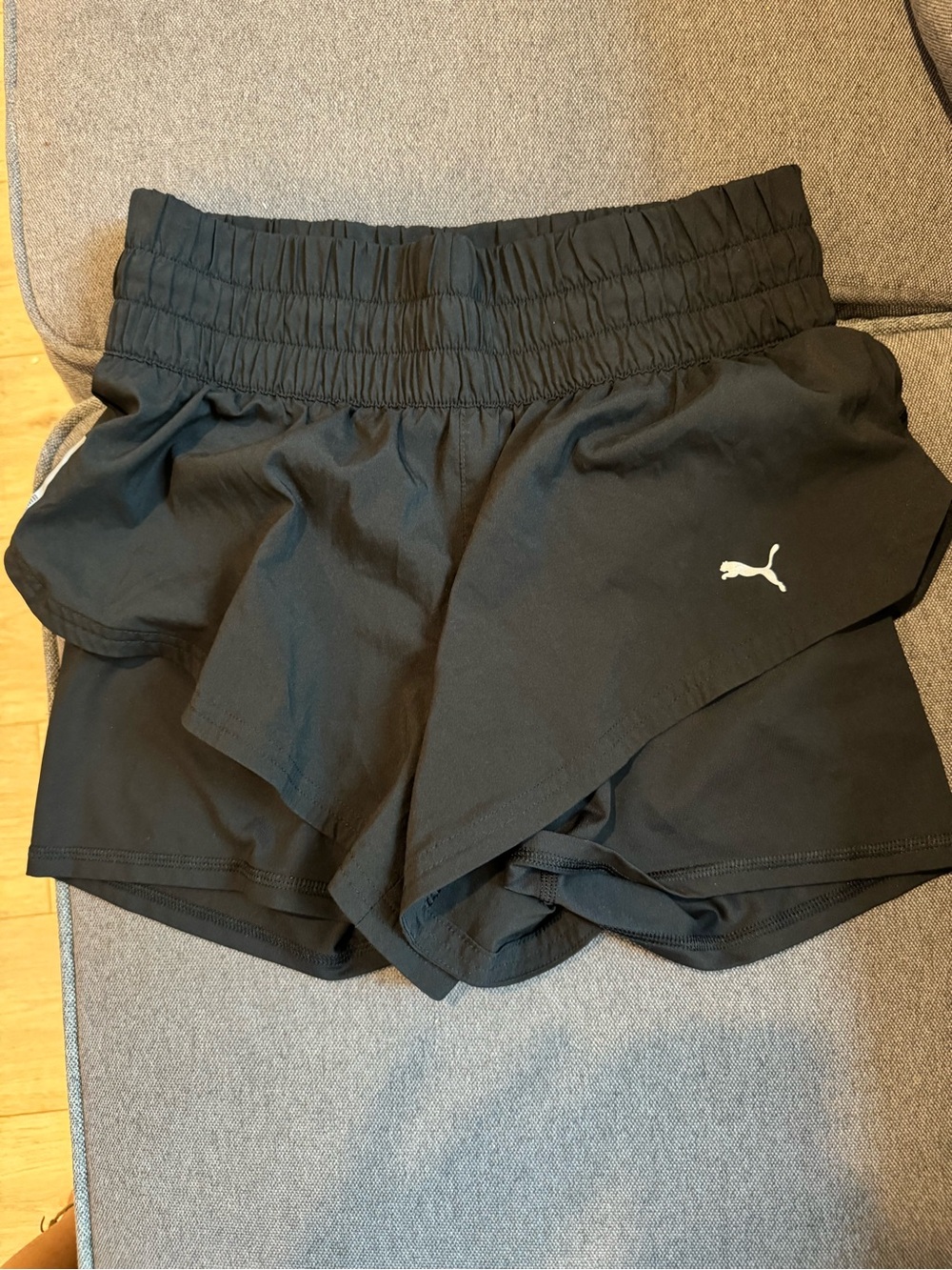 Puma Black Women's Two-in-One Athletic Shorts